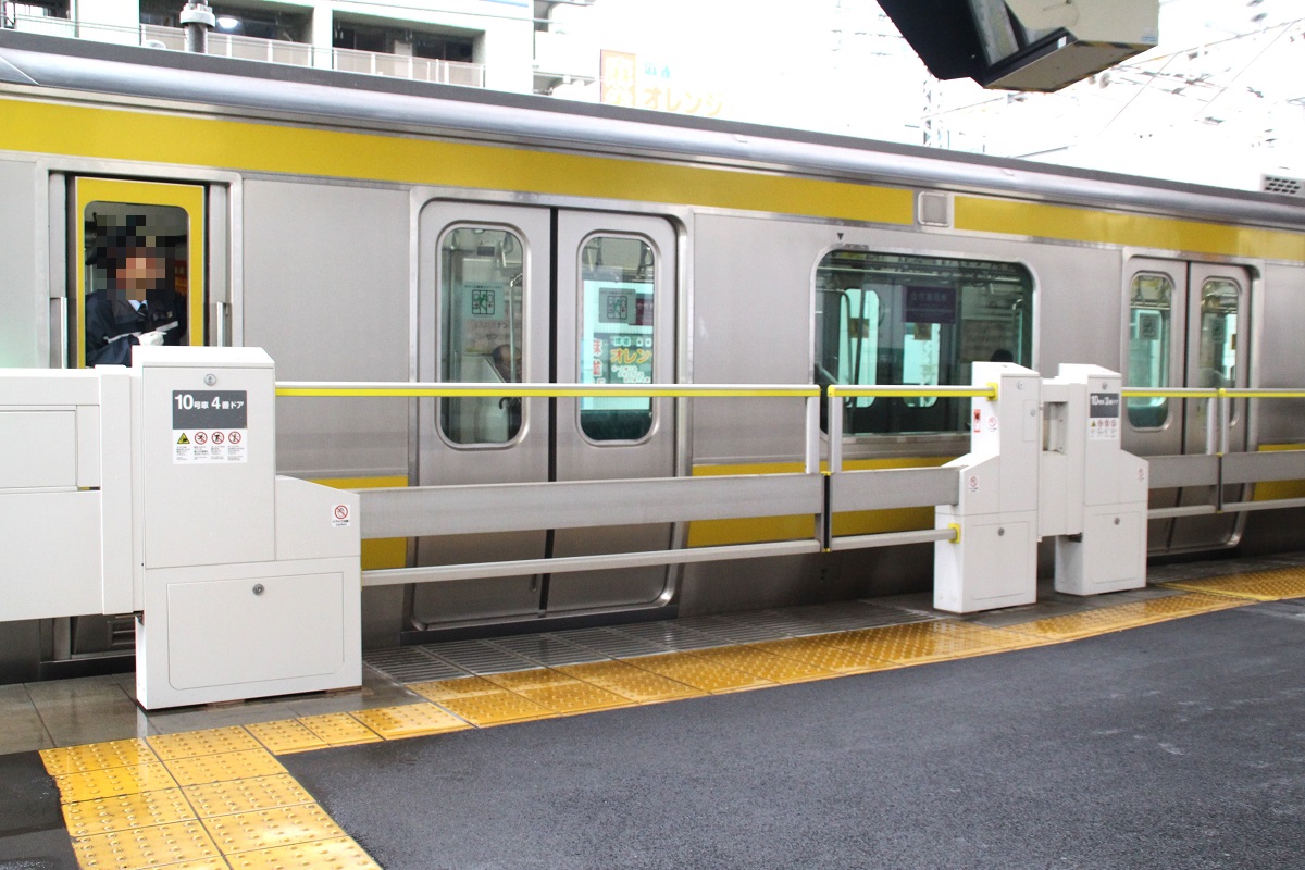 JR東日本 中央・総武線各駅停車のホームドア：スマートホームドアの仕様